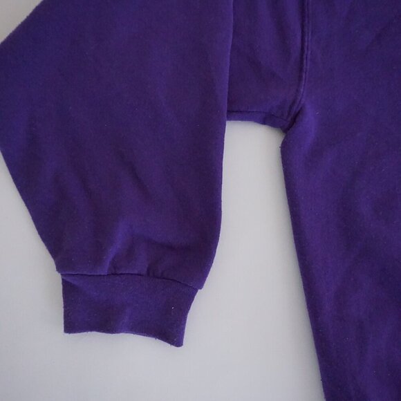 VTG '90S Jerzees Purple Sight And Sound Theaters Religious Crewneck Sweater 3XL - Picture 8 of 9